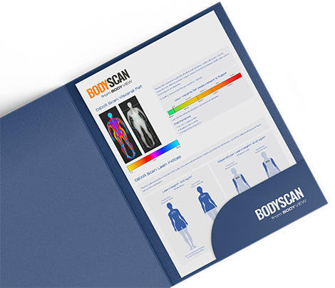 An example page from our DEXA body fat scan report